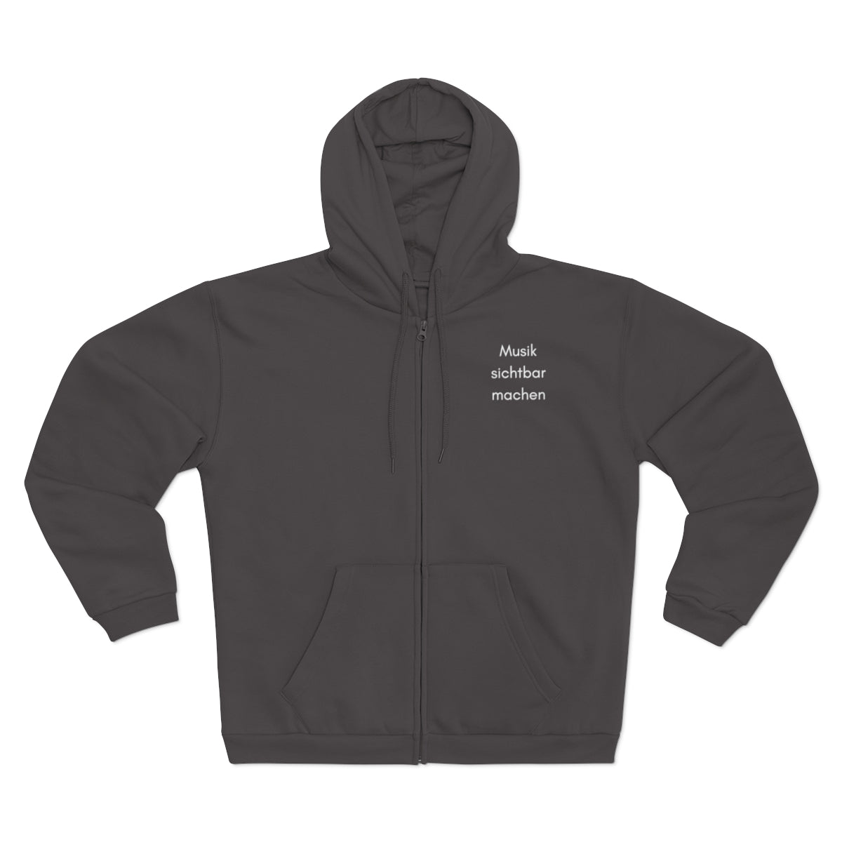 Sweat-Jacke mit Zipper "Musik sichtbar machen" für ERWACHSENE