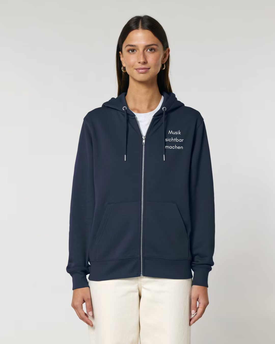 Sweat-Jacke mit Zipper "Musik sichtbar machen" für ERWACHSENE