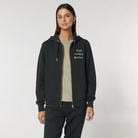 Sweat-Jacke mit Zipper "Musik sichtbar machen" für ERWACHSENE