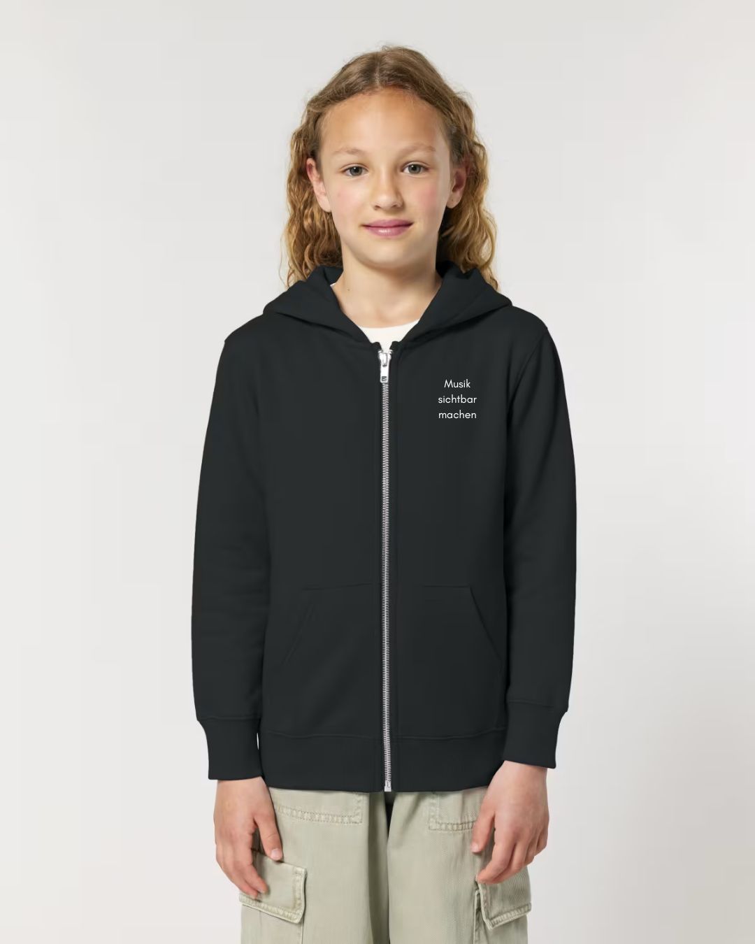 Sweat-Jacke mit Zipper "Musik sichtbar machen" für KIDS