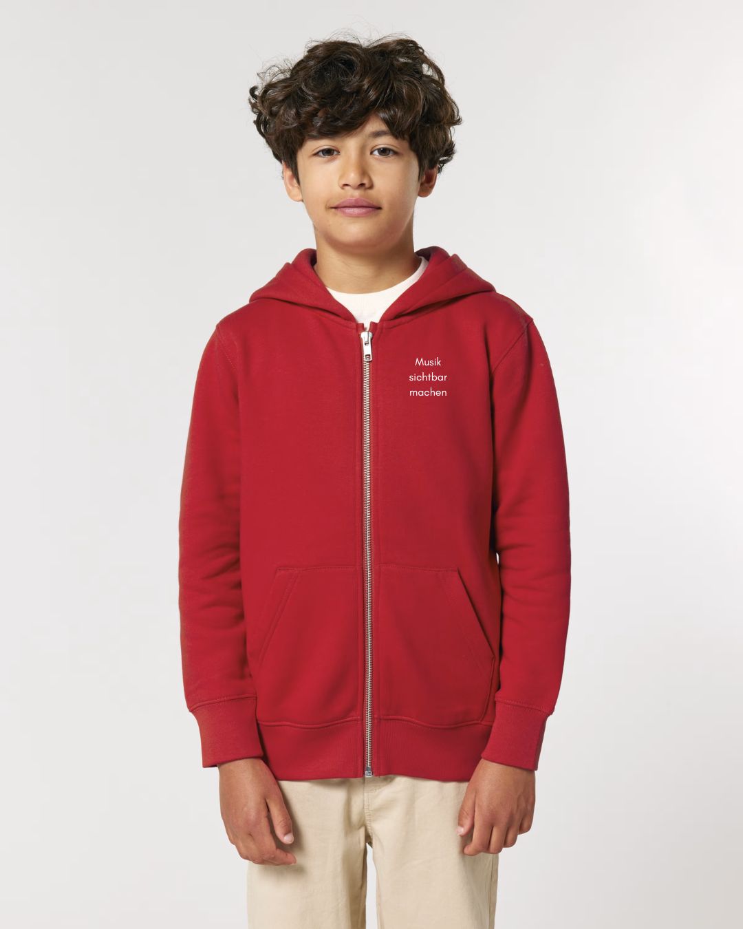 Sweat-Jacke mit Zipper "Musik sichtbar machen" für KIDS