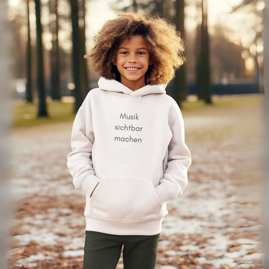 Hoodie-Sweater "Musik sichtbar machen" für KIDS