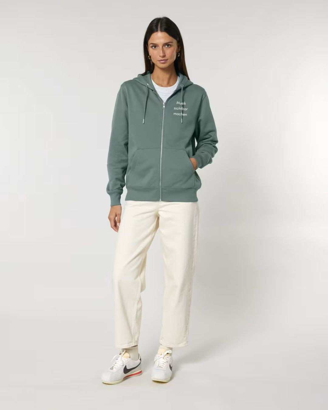 Sweat-Jacke mit Zipper "Musik sichtbar machen" für ERWACHSENE