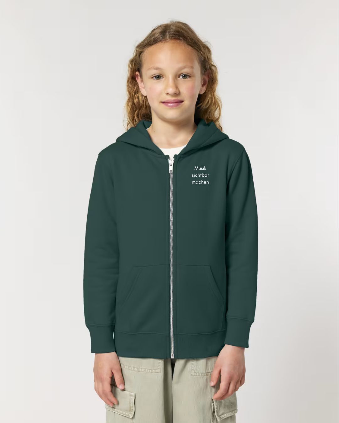 Sweat-Jacke mit Zipper "Musik sichtbar machen" für KIDS