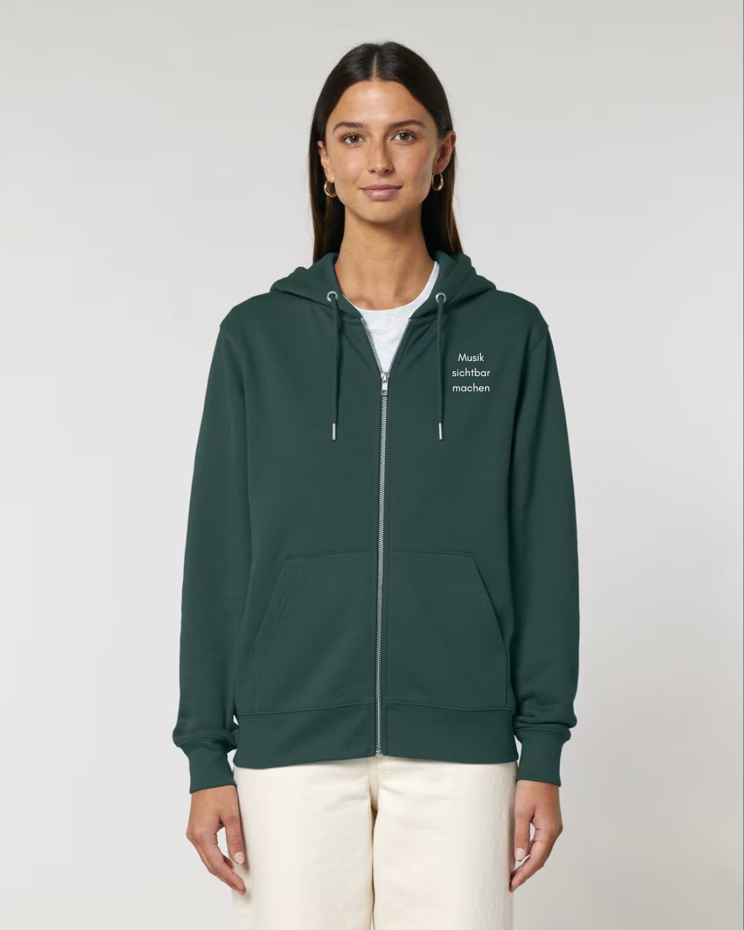 Sweat-Jacke mit Zipper "Musik sichtbar machen" für ERWACHSENE