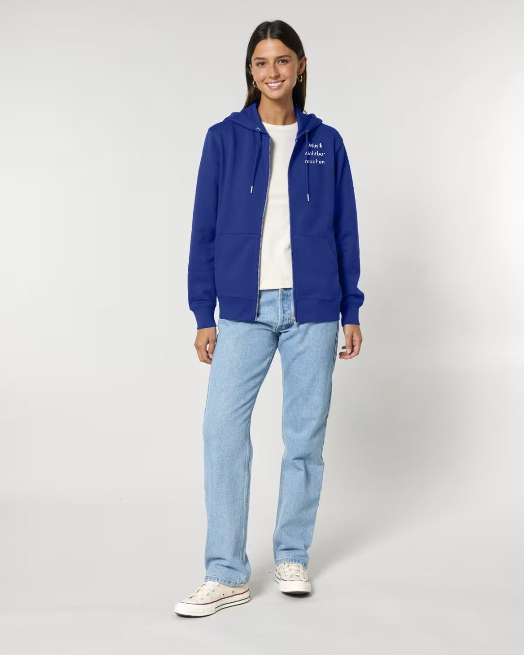 Sweat-Jacke mit Zipper "Musik sichtbar machen" für ERWACHSENE