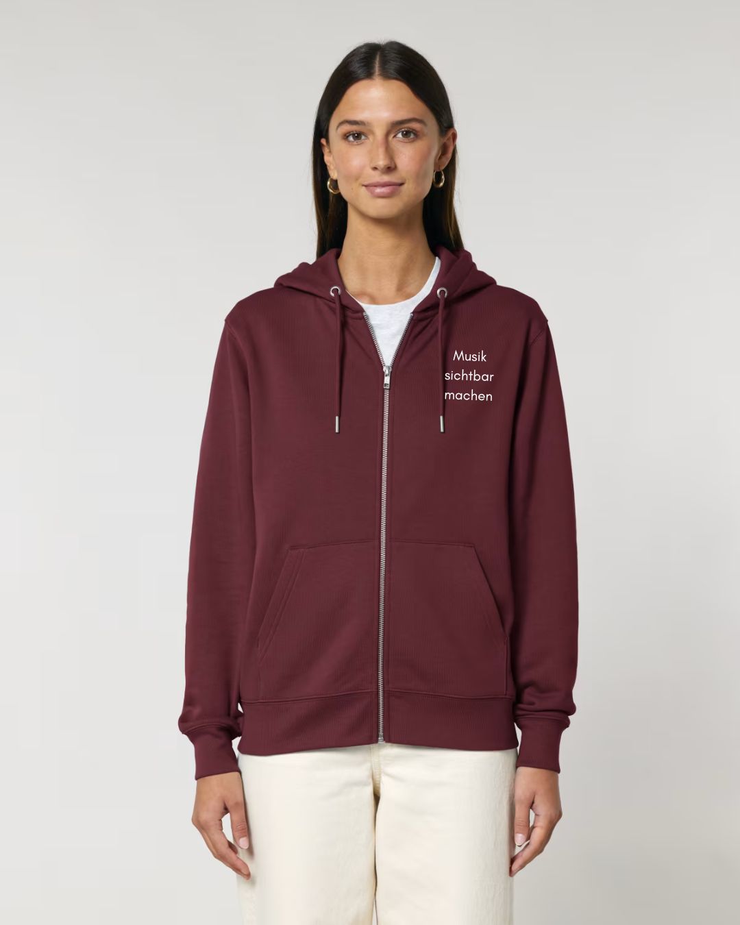 Sweat-Jacke mit Zipper "Musik sichtbar machen" für ERWACHSENE