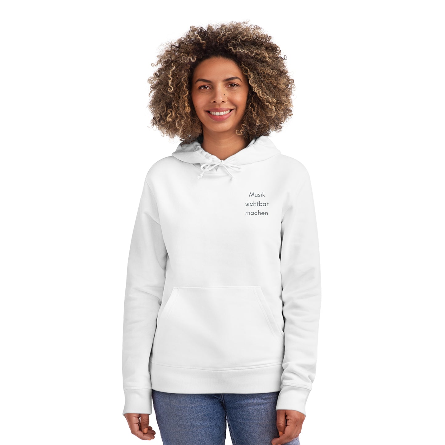 Hoodie-Sweater "Musik sichtbar machen" für ERWACHSENE