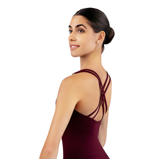 RUMPF Damen Kinder Ballett Trikot mit doppelten Spaghettiträgern