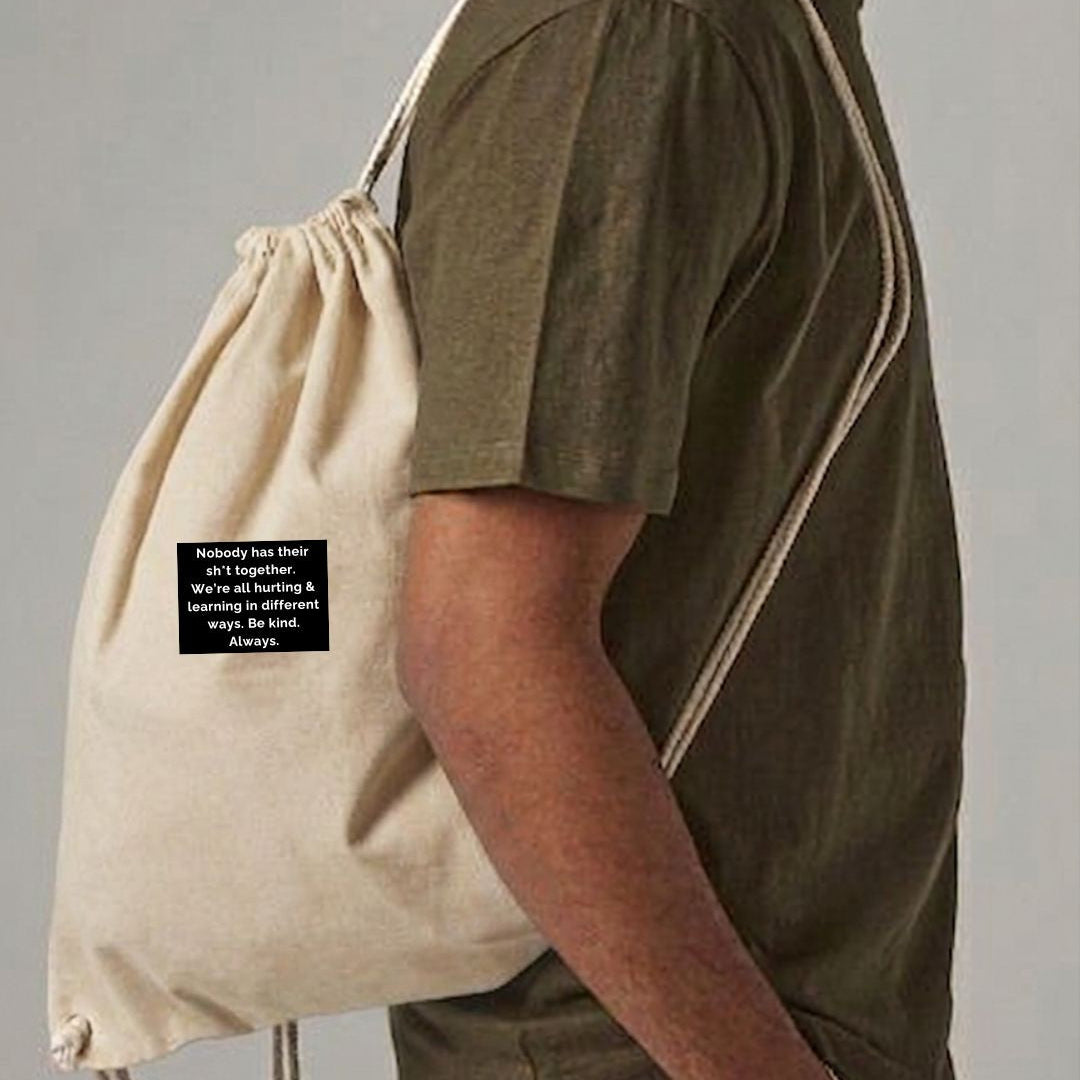 Recycled Cotton Gymsac "Nobody reall has..."