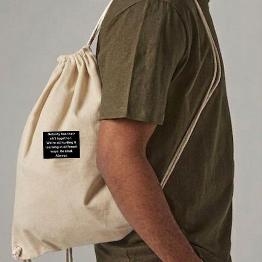 Recycled Cotton Gymsac "Nobody reall has..."