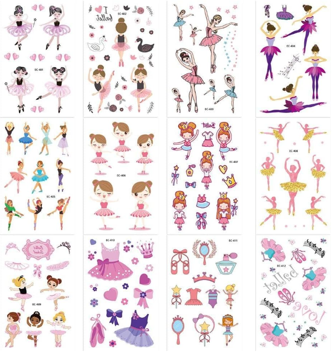 Kinder-Tattoos Tanz