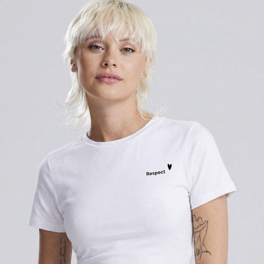 Women´s Tri-Blend Cropped T "Respect"