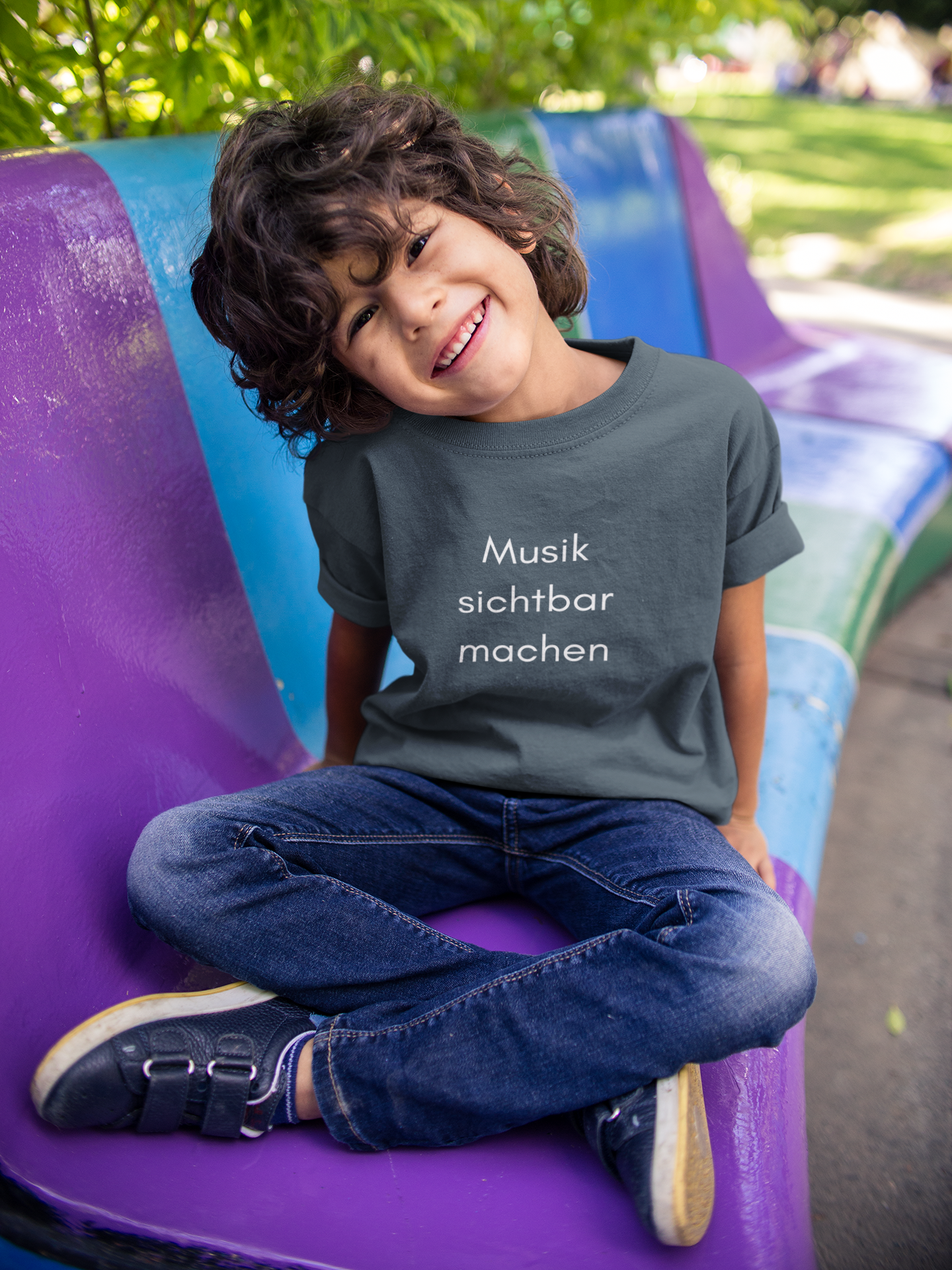 T-Shirt "Musik sichtbar machen" für KIDS